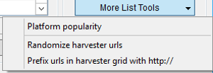 Immagine della sezione More List Tools